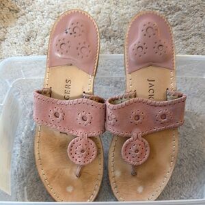 Jack Rogers Pink and Tan Sandals with Elegant Design